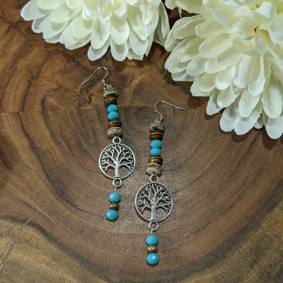 World Tree Earrings - Picture 2 of 3